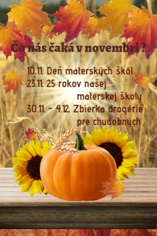 Čo nás čaká v novembri